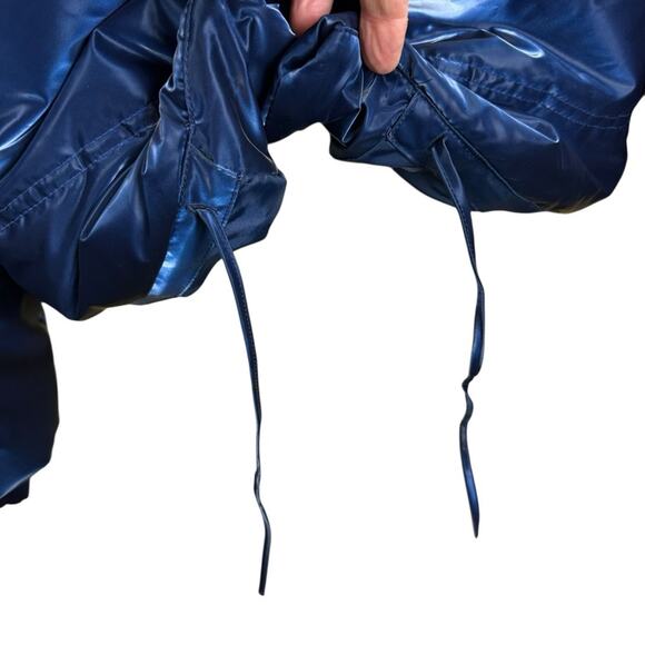 Wild Fable Blue Shiny Metallic Puffer Jacket Size XXL - Picture 5 of 10